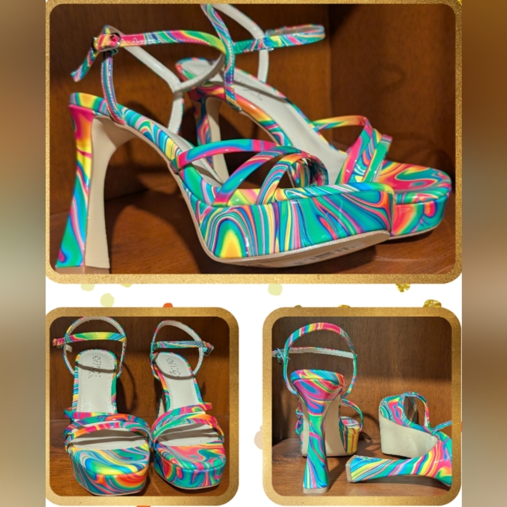🍃Platform Heels. Size 7 1/2. NWOT.